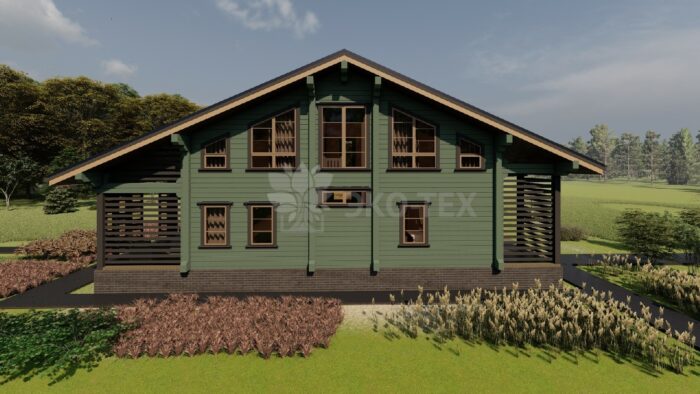 Дом из клееного бруса Раиса