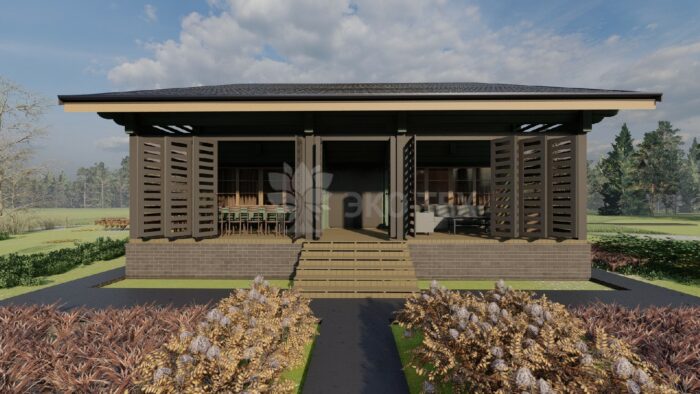 Дом из клееного бруса Раиса