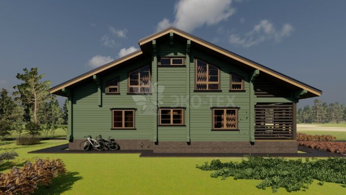 Дом из клееного бруса Раиса