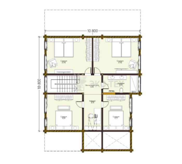 Дом из клееного бруса Раиса