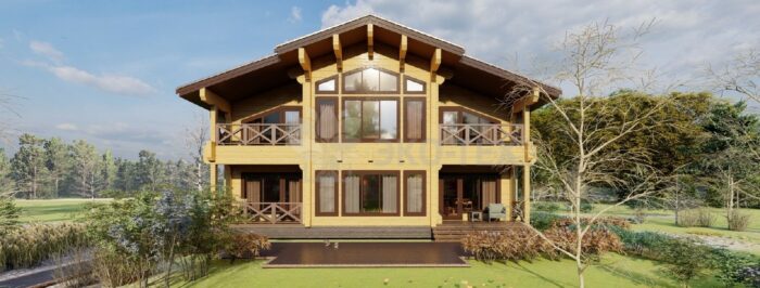 Дом из клееного бруса Вишневый сад