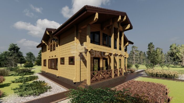 Дом из клееного бруса Вишневый сад