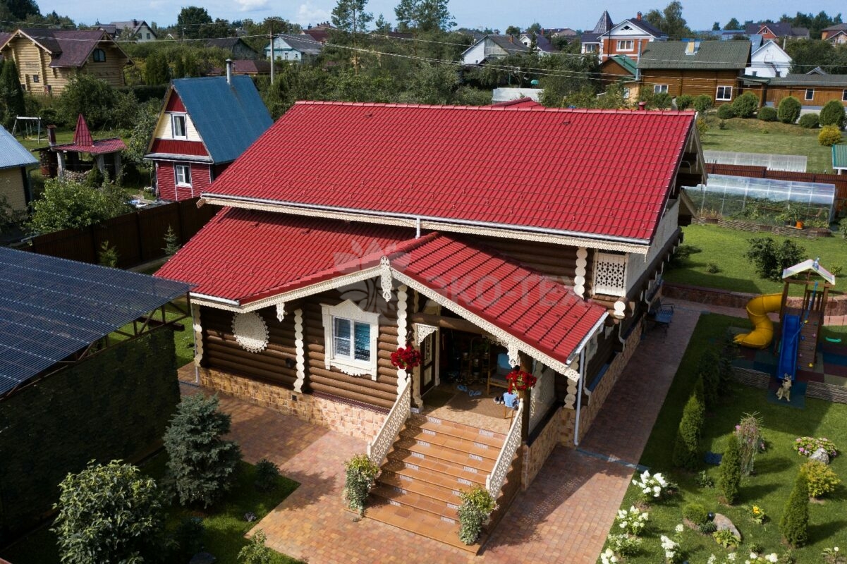 Дом из оцилиндрованного бревна Флинт