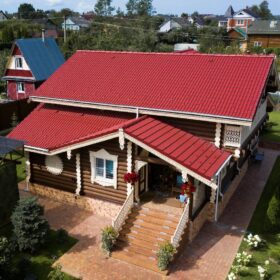 Дом из оцилиндрованного бревна Флинт