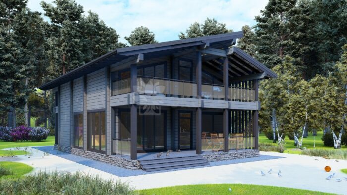 Дом из клееного бруса Камея