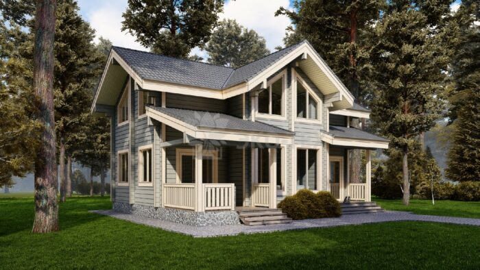 Дом из клееного бруса Малаховка