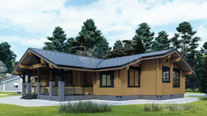 Дом из клееного бруса Раменский