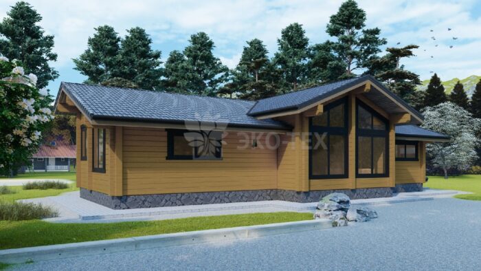 Дом из клееного бруса Раменский