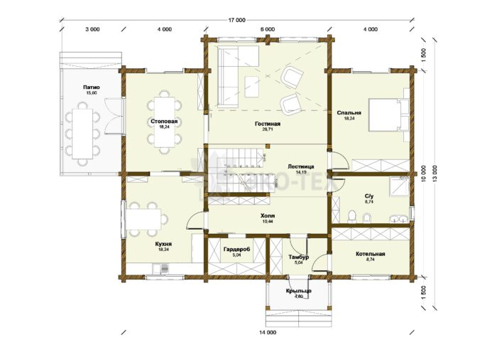 Дом из клееного бруса Стокгольм