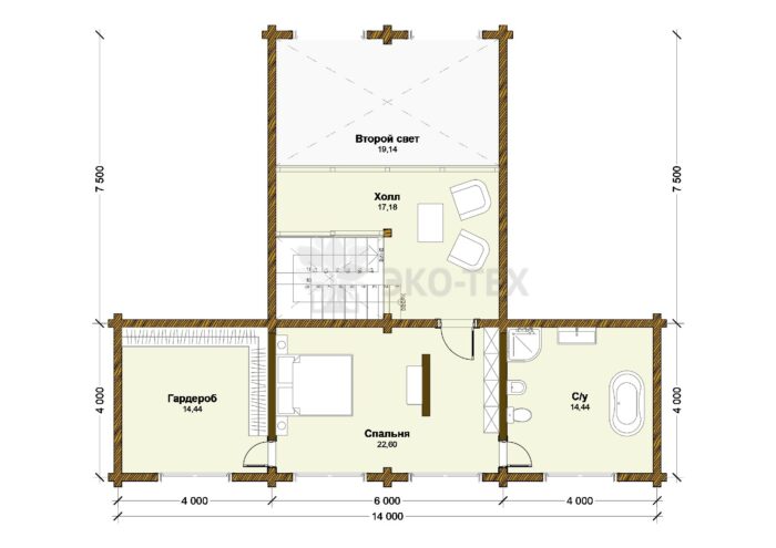 Дом из клееного бруса Стокгольм