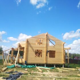 Строительство дома из профилированного бруса