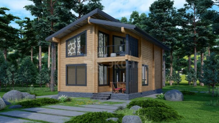 Дом из клееного бруса Аркадия