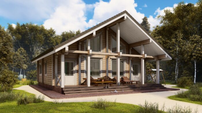 Дом из клееного бруса Норвег
