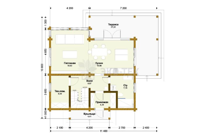 Дом из клееного бруса Пикассо