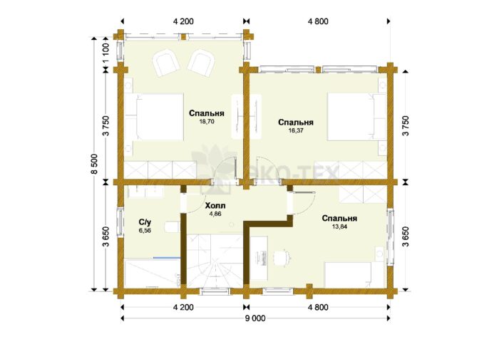 Дом из клееного бруса Пикассо