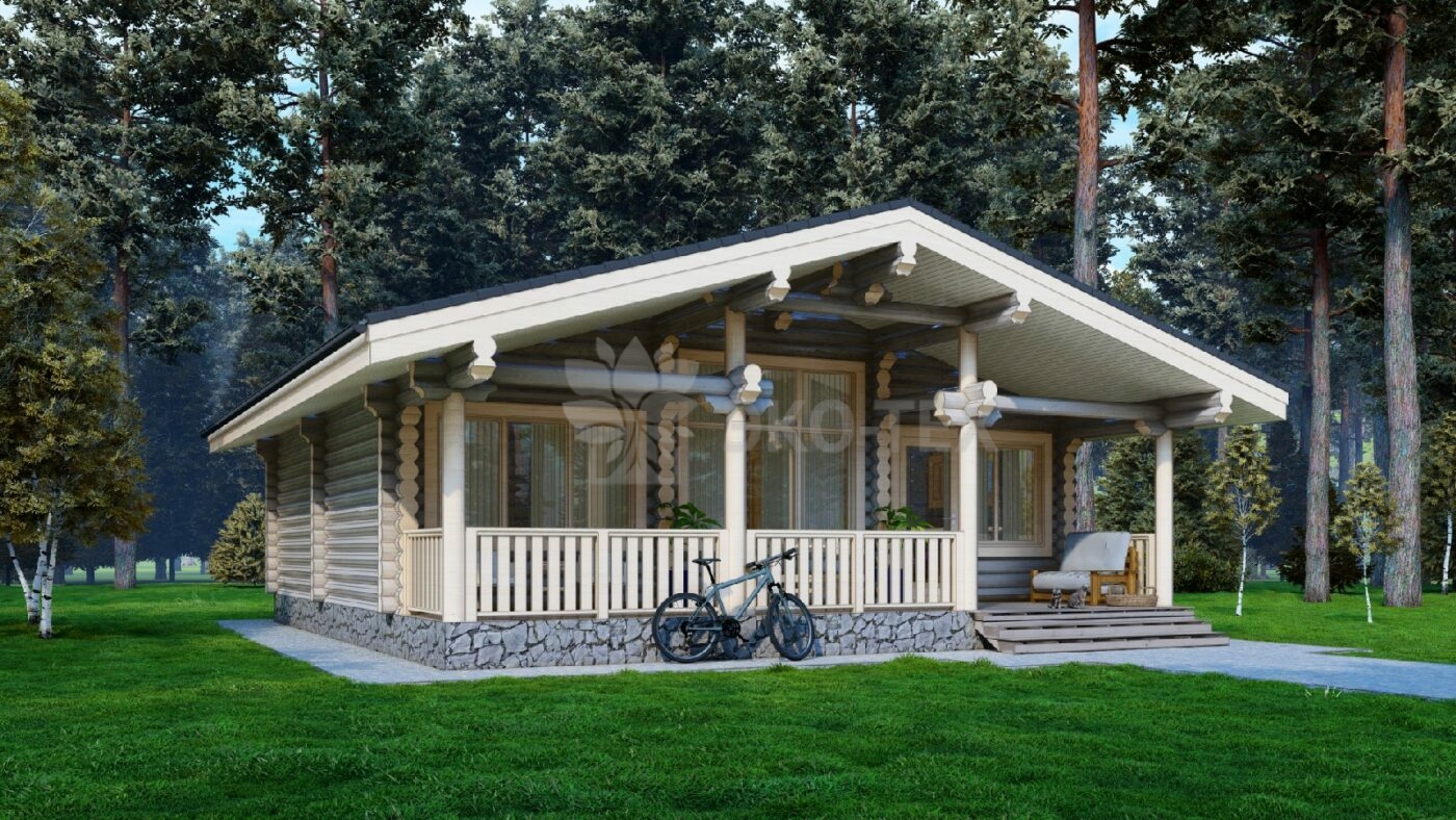 Дом из оцилиндрованного бревна Долгопрудный