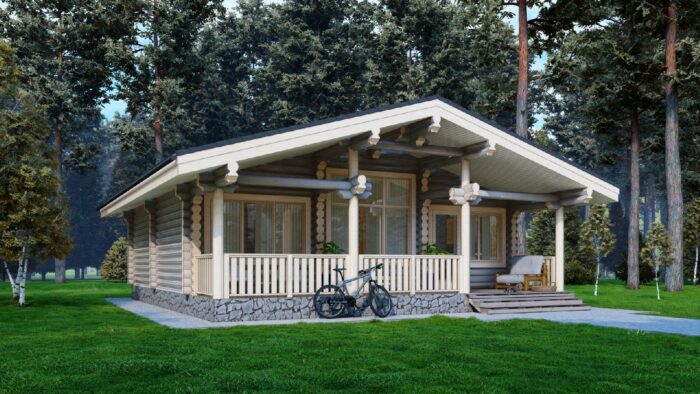 Дом из оцилиндрованного бревна Долгопрудный