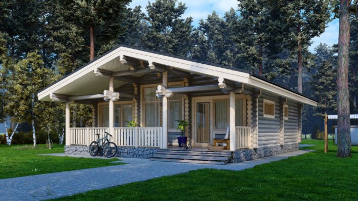 Дом из оцилиндрованного бревна Долгопрудный