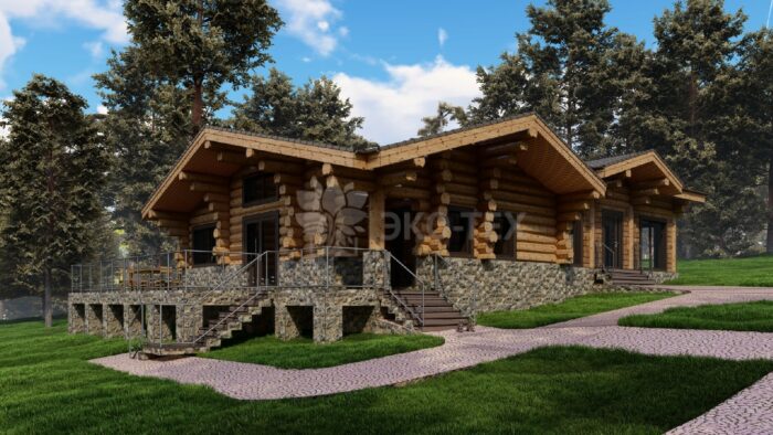 Дом из рубленного бревна Сибирь