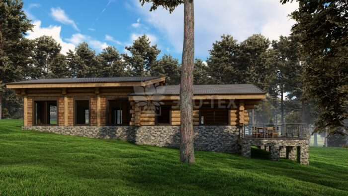 Дом из рубленного бревна Сибирь