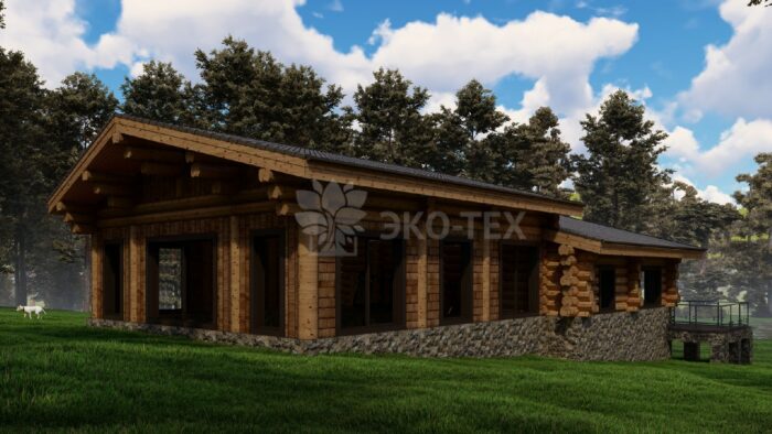 Дом из рубленного бревна Сибирь