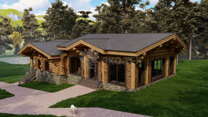 Дом из рубленного бревна Сибирь