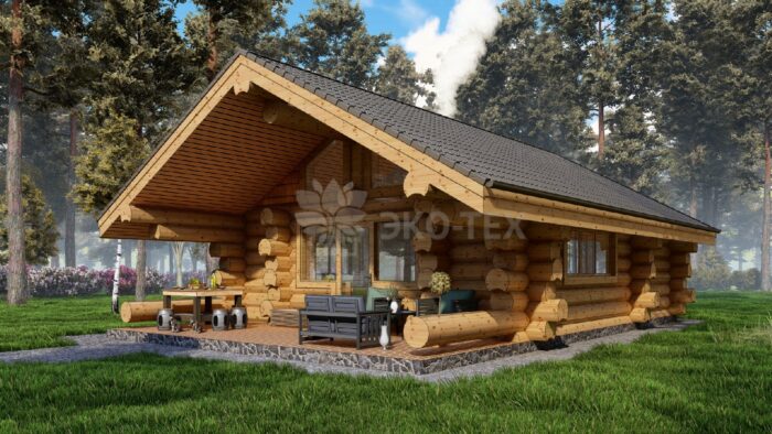 Баня из рубленного бревна Устья