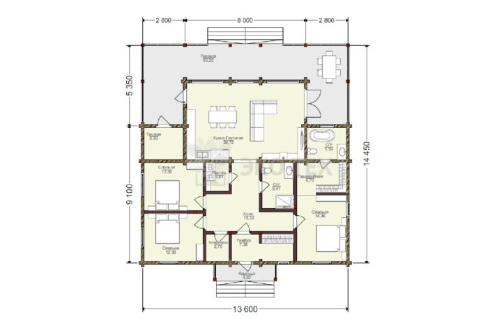 Дои из клееного бруса Альпийск