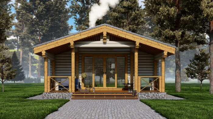 Баня из оцилиндрованного бревна Лыткарино