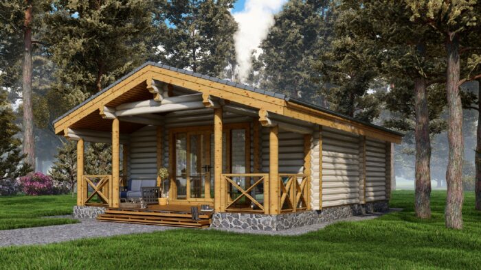 Баня из оцилиндрованного бревна Лыткарино