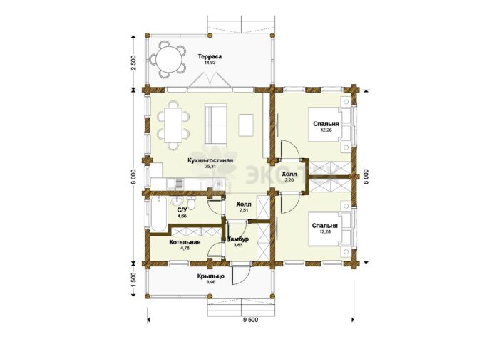 Дои из оцилиндрованного бревна Воскресенск