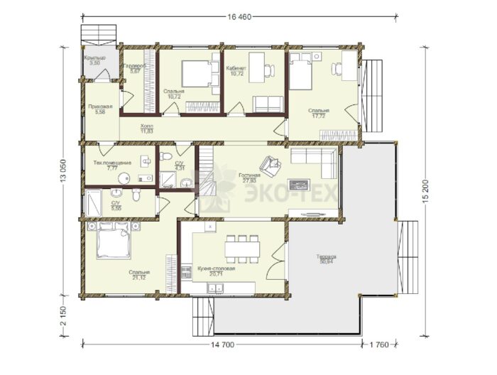 Дои из клееного бруса Байкал