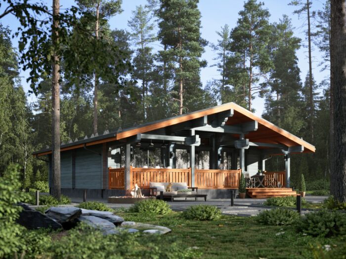 Дом из клееного бруса Очаково