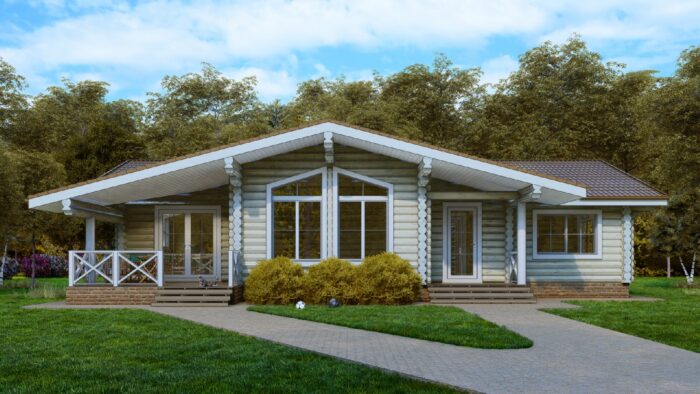 Дом из оцилиндрованного бревна Вологда