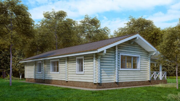 Дом из оцилиндрованного бревна Вологда