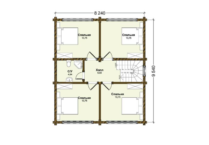 Дом клееный брус Руза