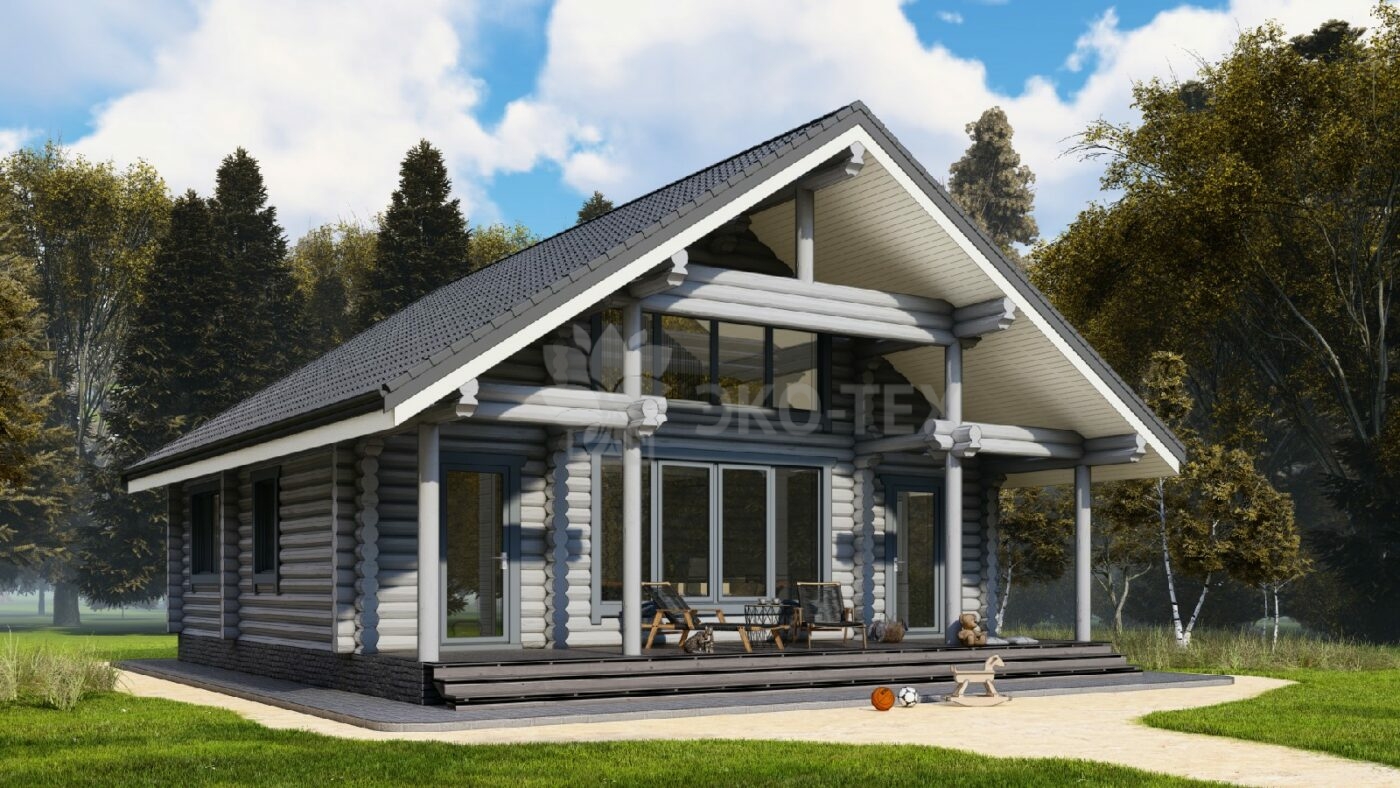 Дом из оцилиндрованного бревна Владимир