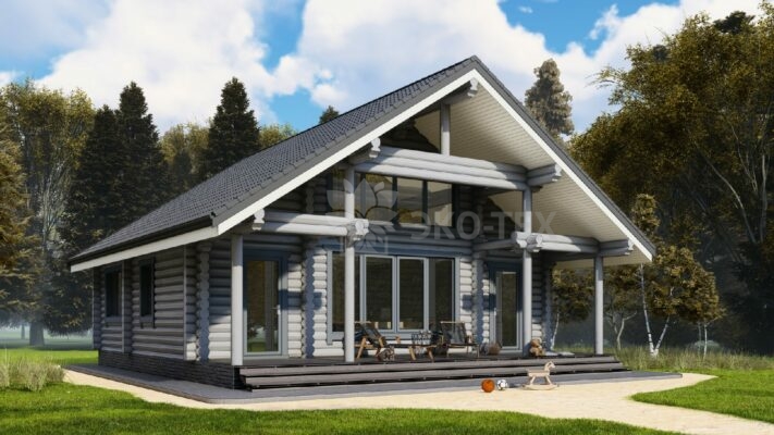 Дом из оцилиндрованного бревна Владимир