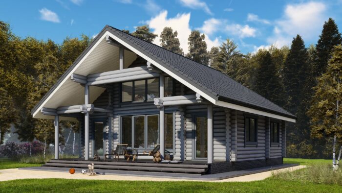 Дом из оцилиндрованного бревна Владимир