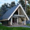 Дом из оцилиндрованного бревна Глемпинг-35