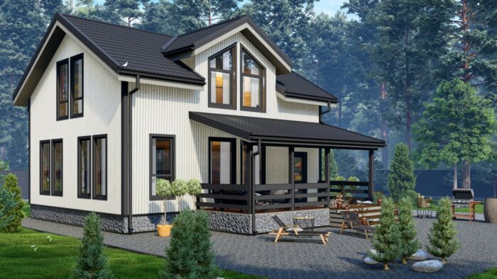 Каркасный дом Пион