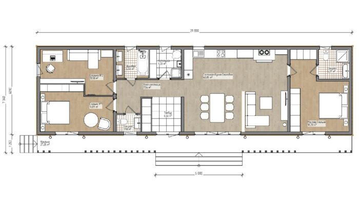 Каркасный дом Эдельвейс