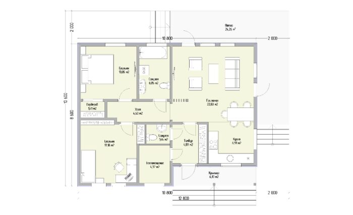 Каркасный дом Мята