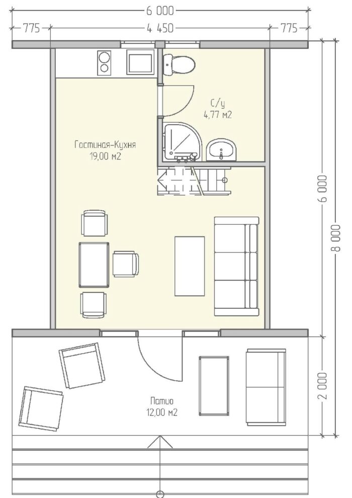 Каркасный дом Туя