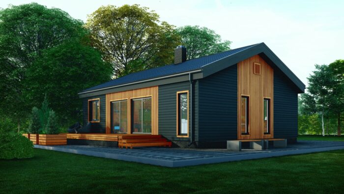 Каркасный дом Хризантема