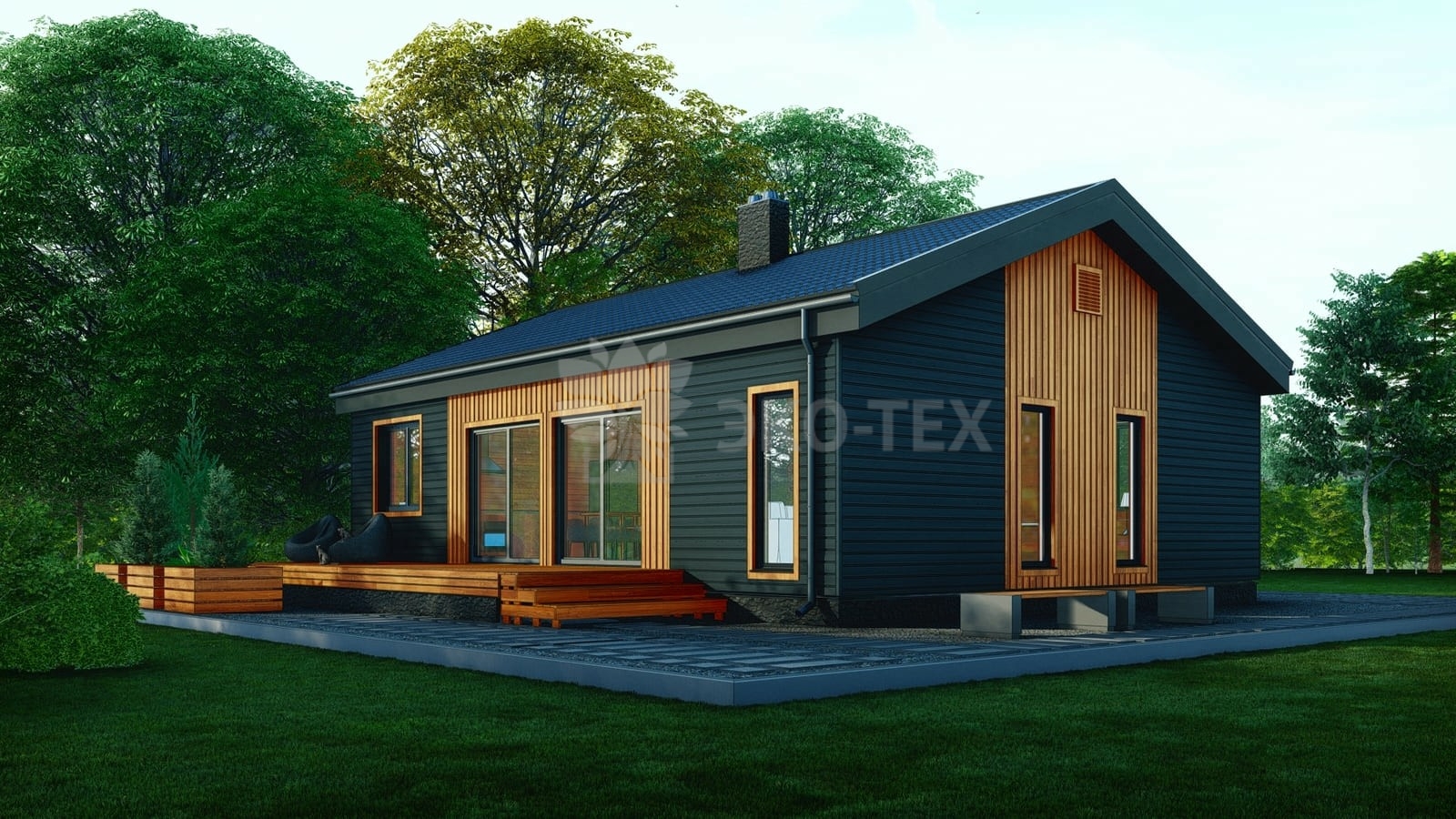 Каркасный дом Хризантема