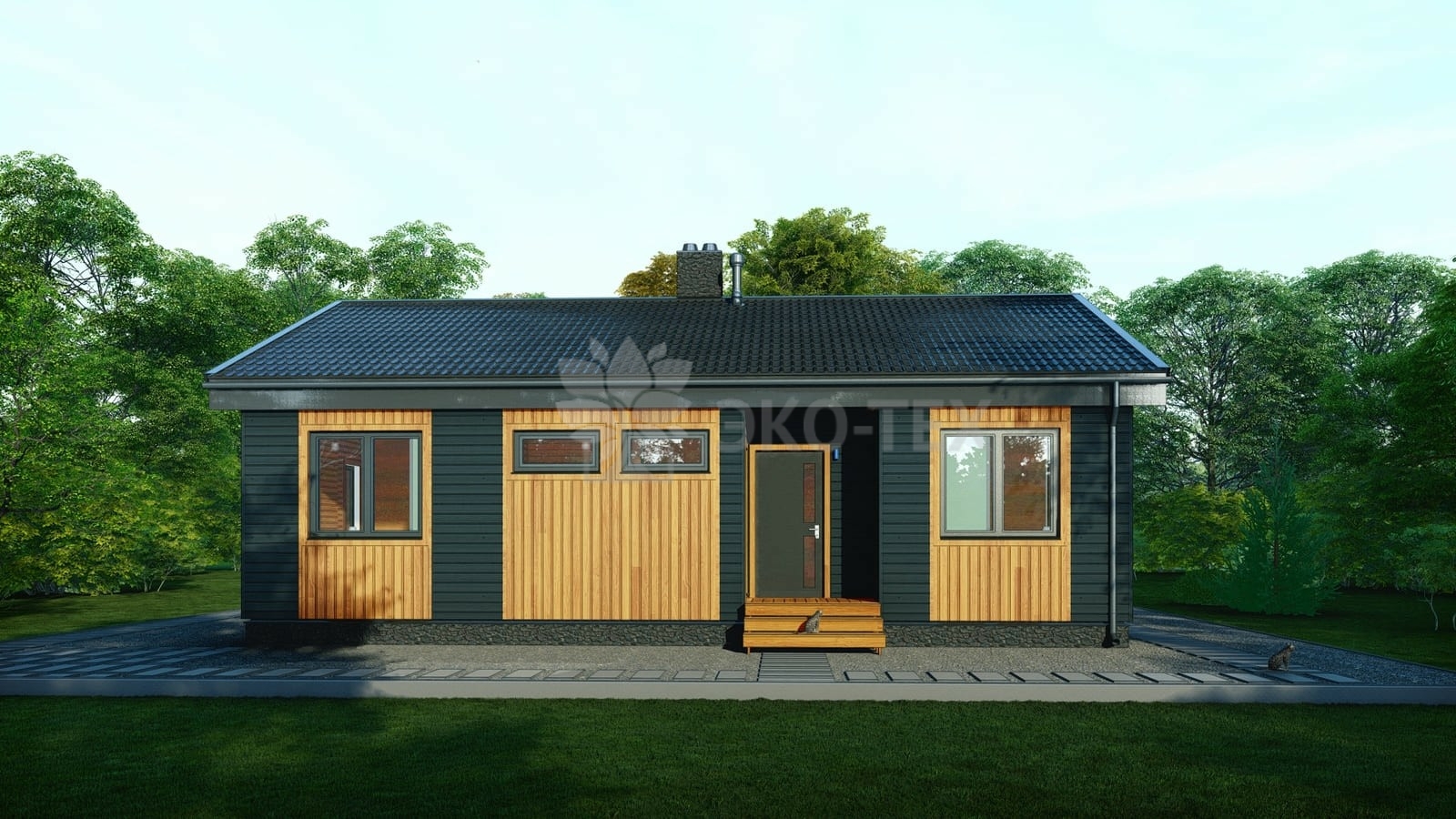 Каркасный дом Хризантема