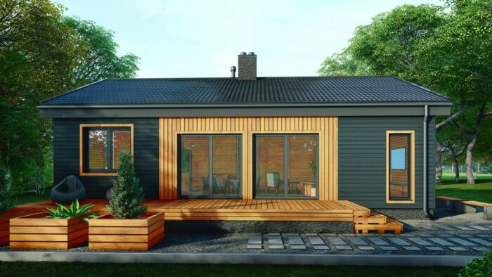 Каркасный дом Хризантема