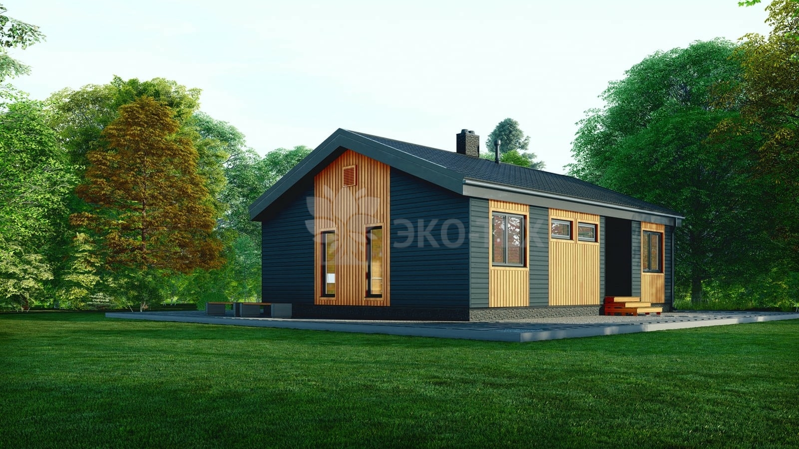 Каркасный дом Хризантема