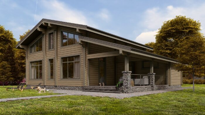 Дом из клееного бруса Щербинка